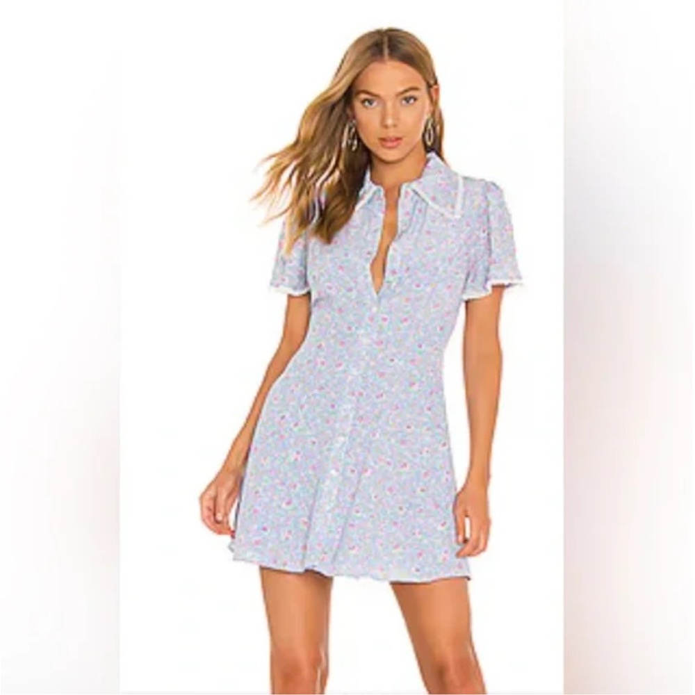 Majorelle Darby Dress in Blue Meadow